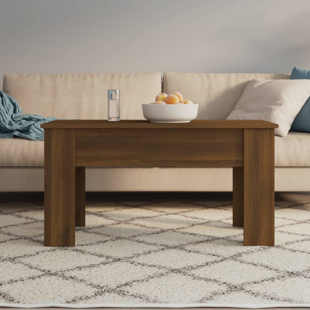 vidaXL Τραπεζάκι Σαλονιού Καφέ Δρυς 101x49x52 εκ. Επεξεργασμένο Ξύλο