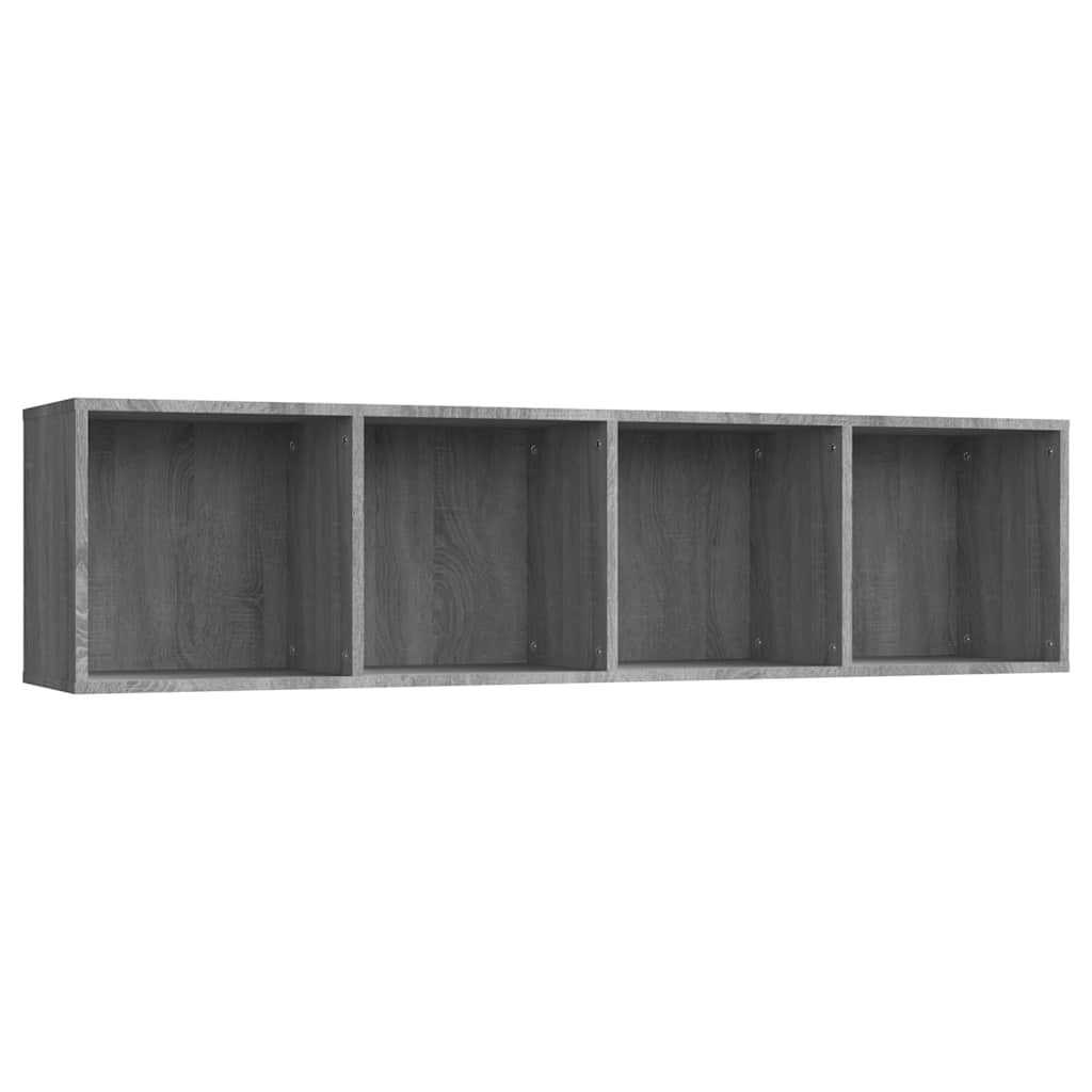 vidaXL Βιβλιοθήκη/Έπιπλο Τηλεόρασης Γκρι sonoma 143x30x36εκ Επεξ. Ξύλο