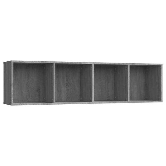 vidaXL Βιβλιοθήκη/Έπιπλο Τηλεόρασης Γκρι sonoma 143x30x36εκ Επεξ. Ξύλο