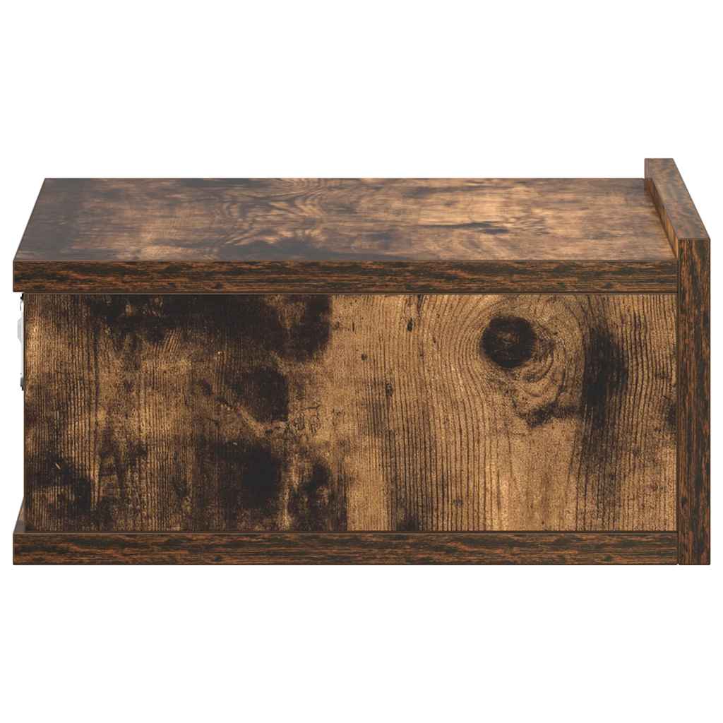 vidaXL Κομοδίνο Κρεμαστό Καπνιστή Δρυς 40 x 30 x 15 εκ. Επεξεργ. Ξύλο