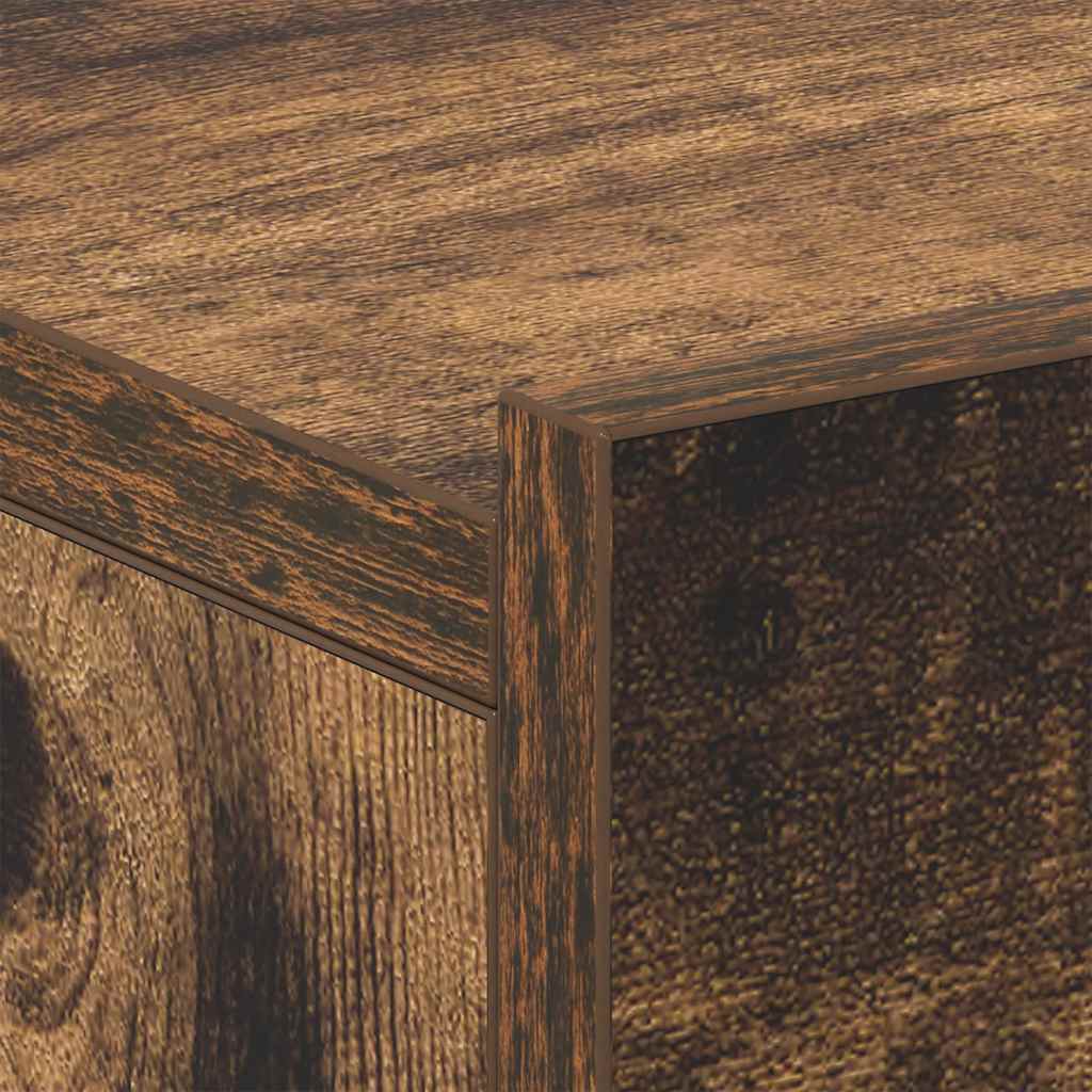 vidaXL Κομοδίνα Κρεμαστά 2 τεμ. Καπνιστή Δρυς 40x30x15εκ Επεξεργ. Ξύλο