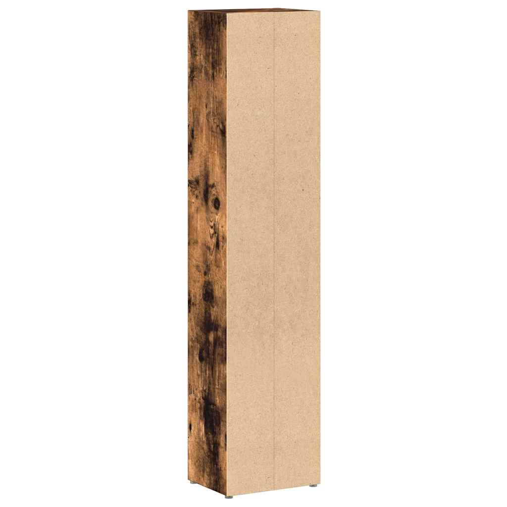 vidaXL Ντουλάπια CD 2 τεμ. Καπν. Δρυς 21x16x93,5 εκ Επεξεργασμένο Ξύλο