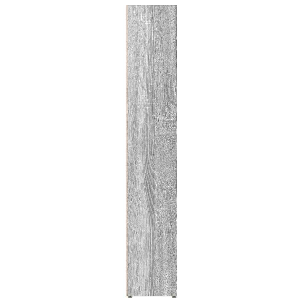 vidaXL Ντουλάπια CD 2 τεμ. Γκρι Sonoma 21x16x93,5 εκ. Επεξεργ. Ξύλο