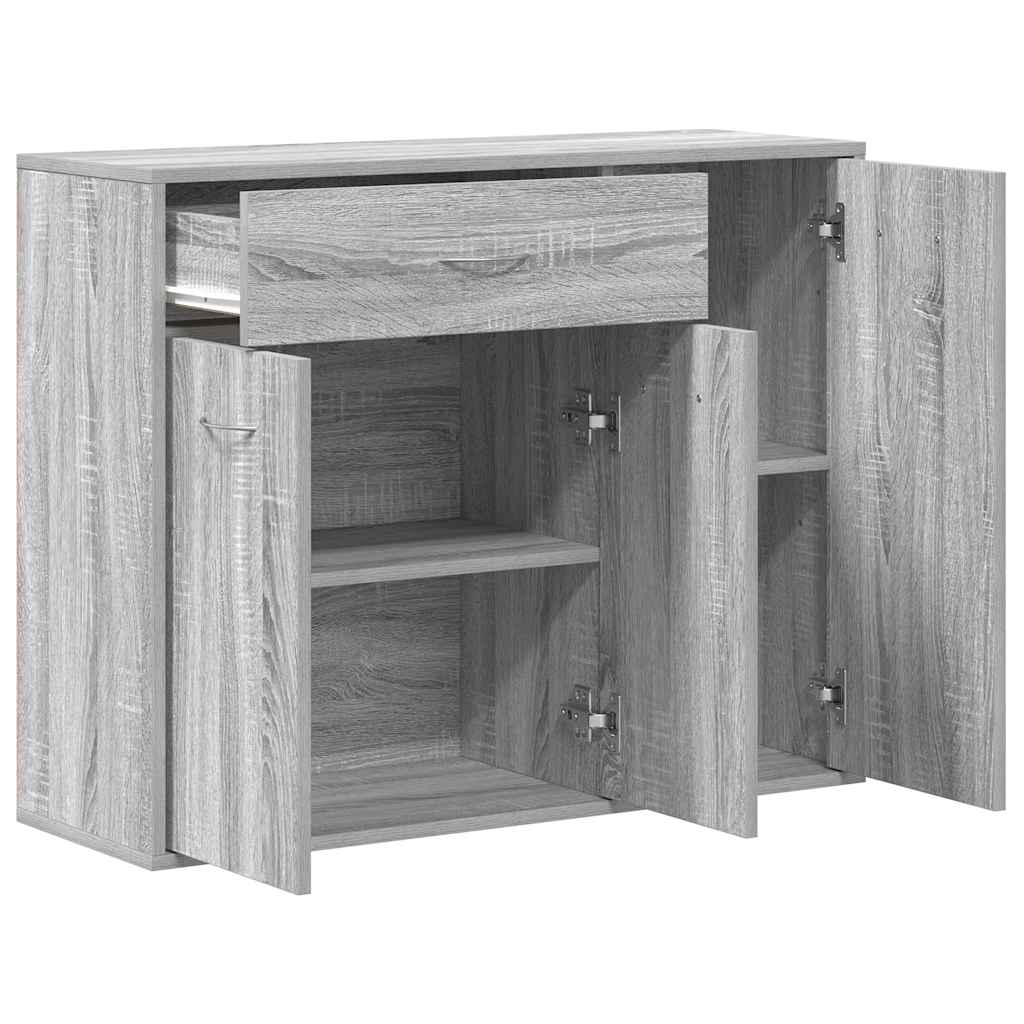 vidaXL Ντουλάπι Γκρι Sonoma 88x30x70 εκ. από Επεξεργασμένο Ξύλο