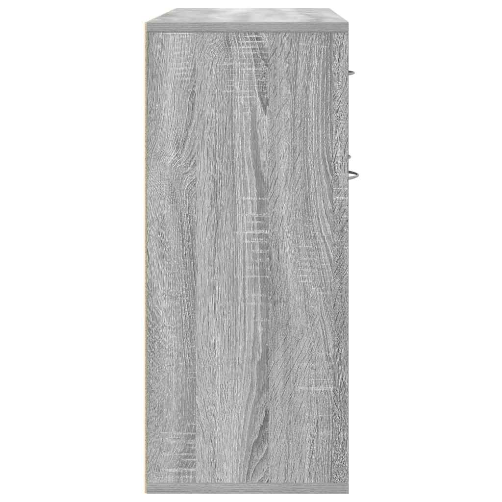 vidaXL Ντουλάπι Γκρι Sonoma 88x30x70 εκ. από Επεξεργασμένο Ξύλο