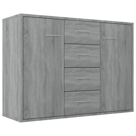 vidaXL Ντουλάπι Γκρι Sonoma 88x30x65 εκ. από Επεξεργασμένο Ξύλο