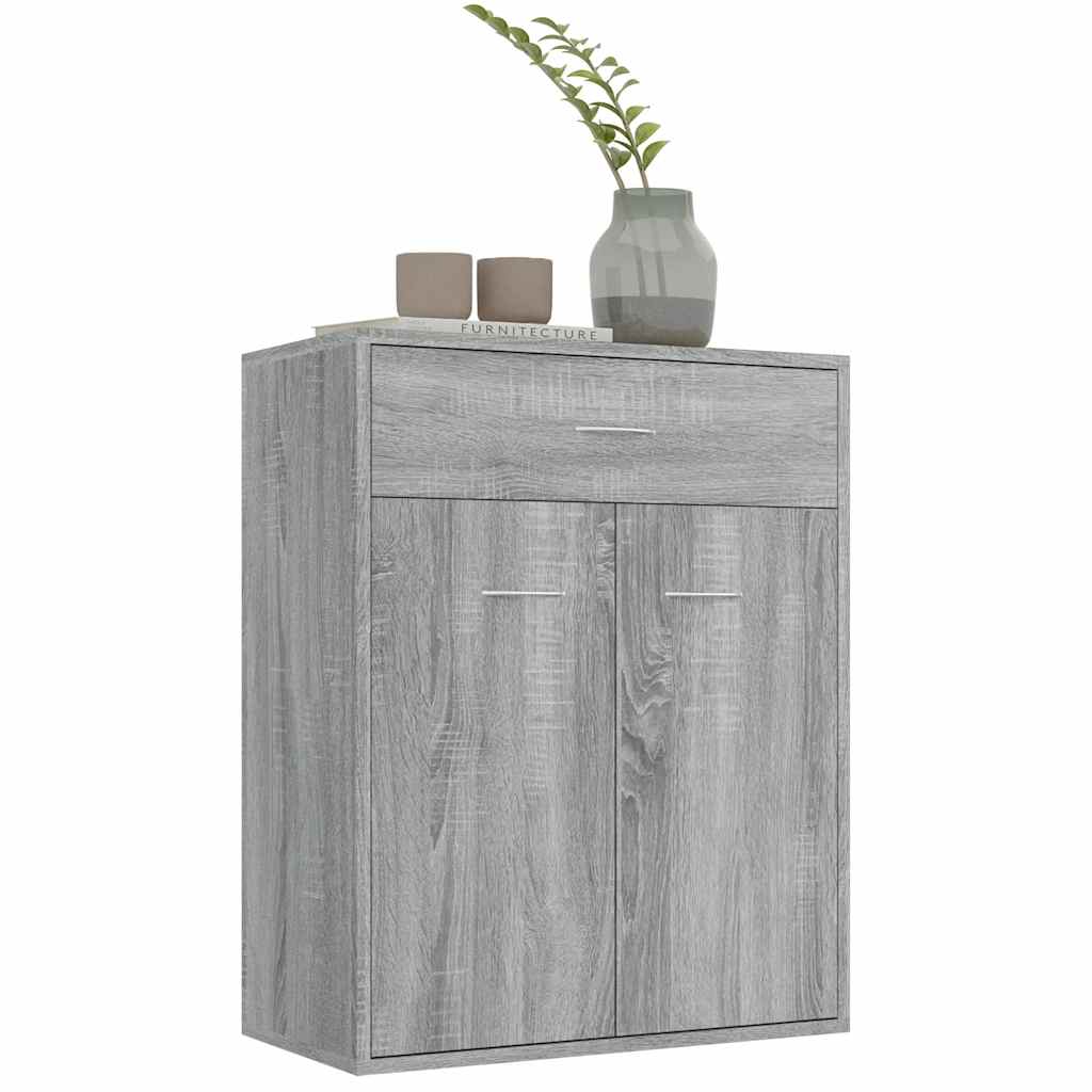 vidaXL Ντουλάπι Γκρι Sonoma 60x30x75 εκ. από Επεξεργασμένο Ξύλο