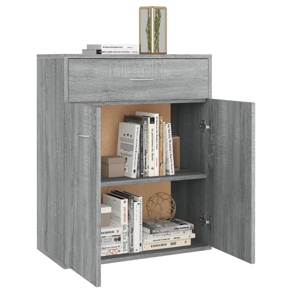 vidaXL Ντουλάπι Γκρι Sonoma 60x30x75 εκ. από Επεξεργασμένο Ξύλο