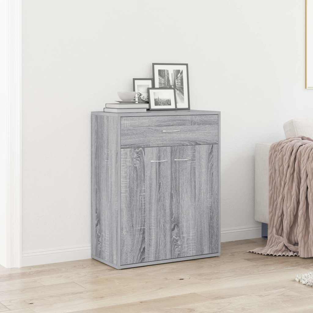 vidaXL Ντουλάπι Γκρι Sonoma 60x30x75 εκ. από Επεξεργασμένο Ξύλο