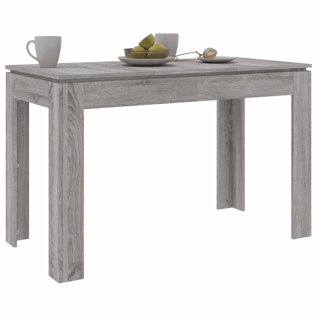 vidaXL Τραπεζαρία Γκρι Sonoma 120 x 60 x 76 εκ. από Επεξεργασμένο Ξύλο