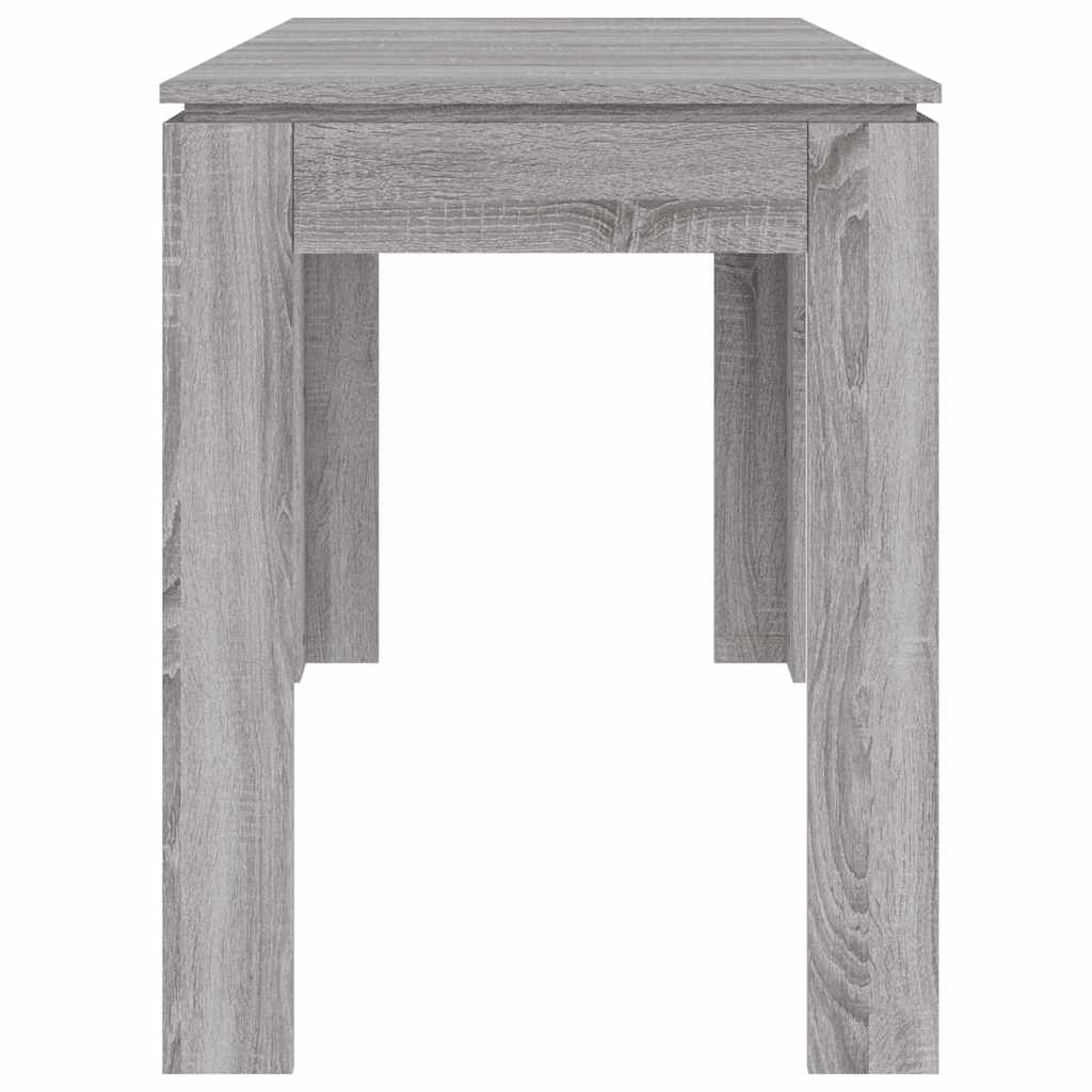 vidaXL Τραπεζαρία Γκρι Sonoma 120 x 60 x 76 εκ. από Επεξεργασμένο Ξύλο
