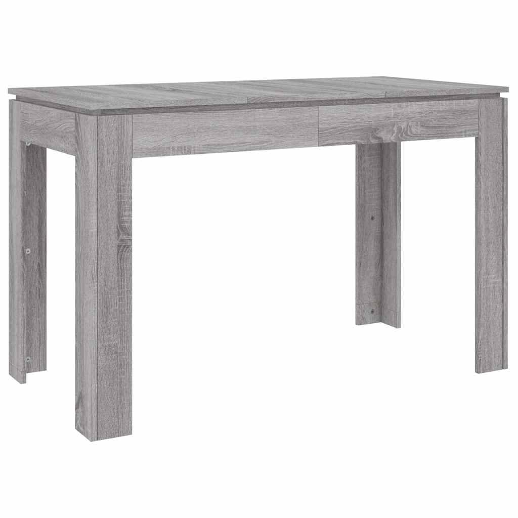 vidaXL Τραπεζαρία Γκρι Sonoma 120 x 60 x 76 εκ. από Επεξεργασμένο Ξύλο