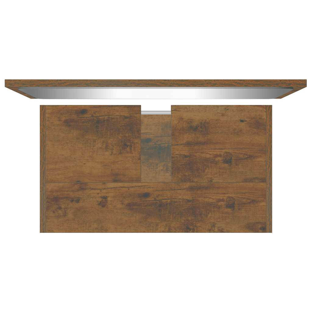 vidaXL Σετ Επίπλων Μπάνιου Καπνιστή Δρυς από Τεχν. Ξύλο