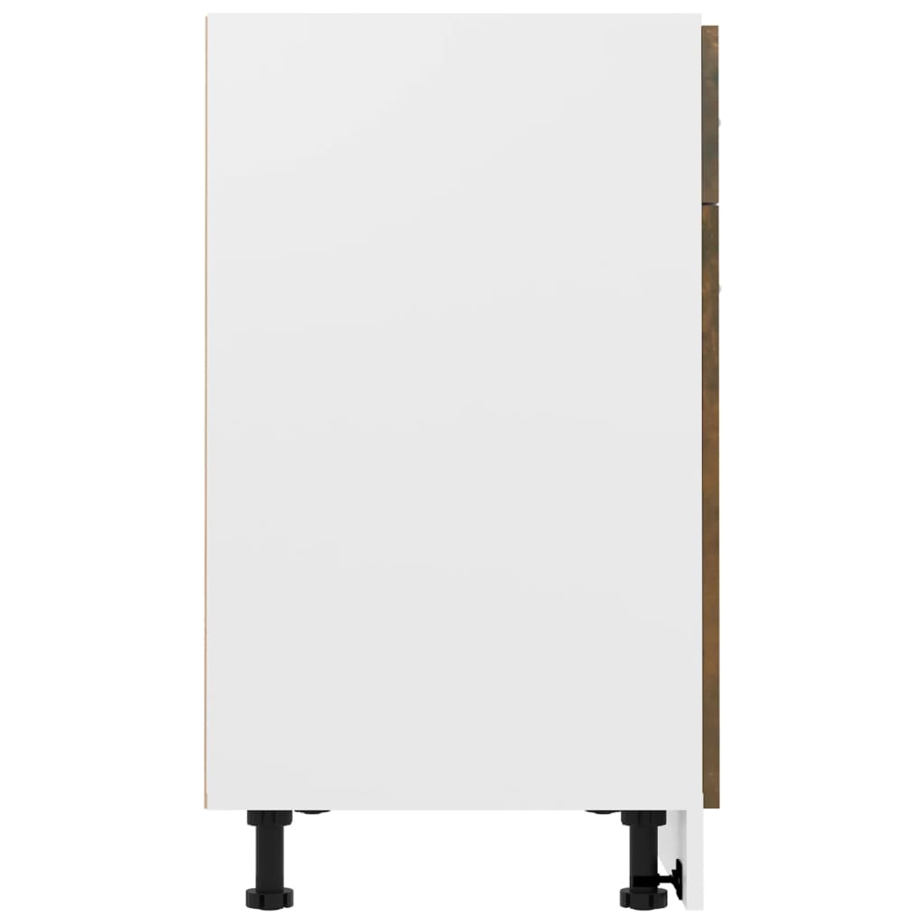 vidaXL Έπιπλο Με Συρτάρι Lyon Καπνιστή Δρυς 80x46x81,5εκ.