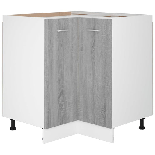 vidaXL Ντουλάπι Κουζίνας "Lyon" Γκρι Sonoma 75,5x75,5x81,5 εκ. από Τεχνητό Ξύλο