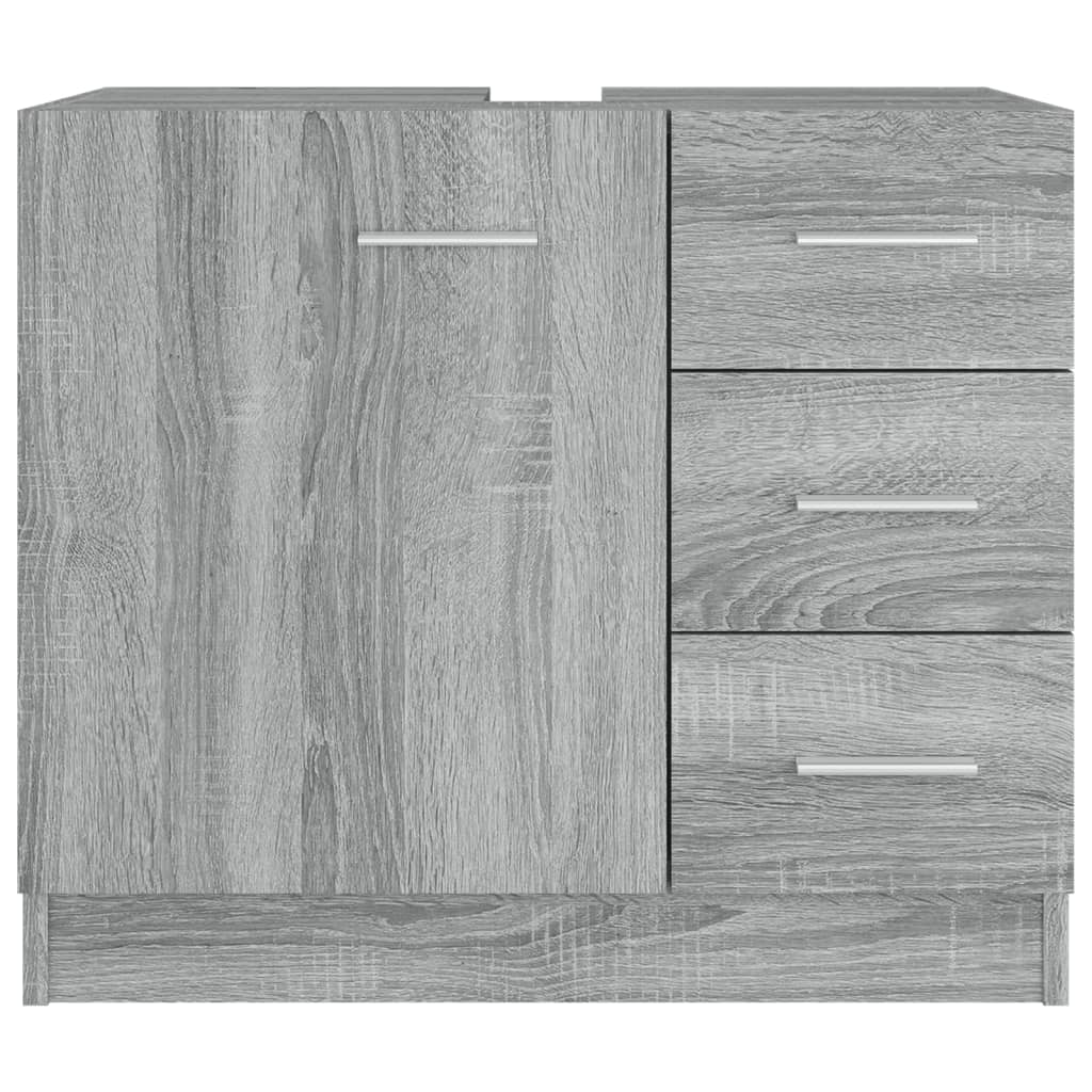 vidaXL Ντουλάπι Νιπτήρα Grey Sonoma 63x38,50x54 εκ. Επεξεργ. Ξύλο