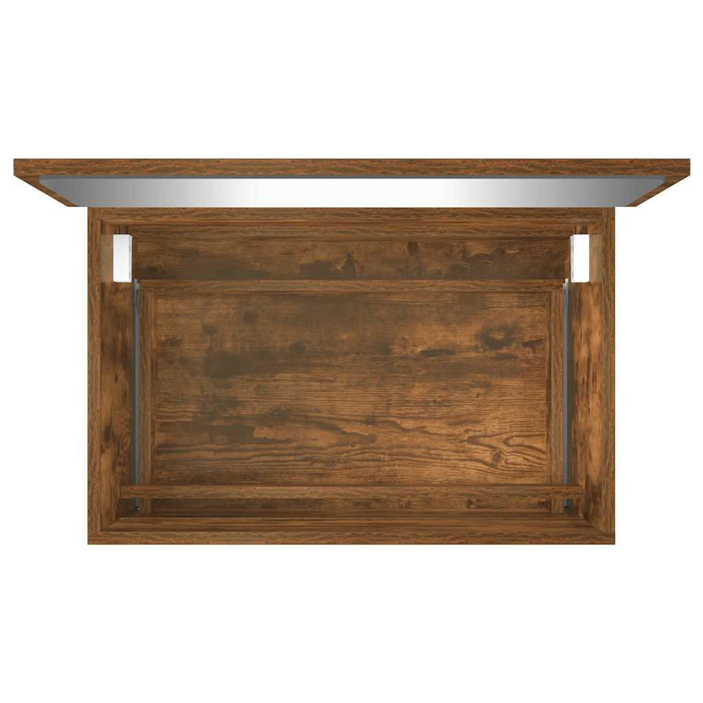 vidaXL Σετ Επίπλων Μπάνιου 2 Τεμαχίων Καπνιστή Δρυς από Τεχν. Ξύλο