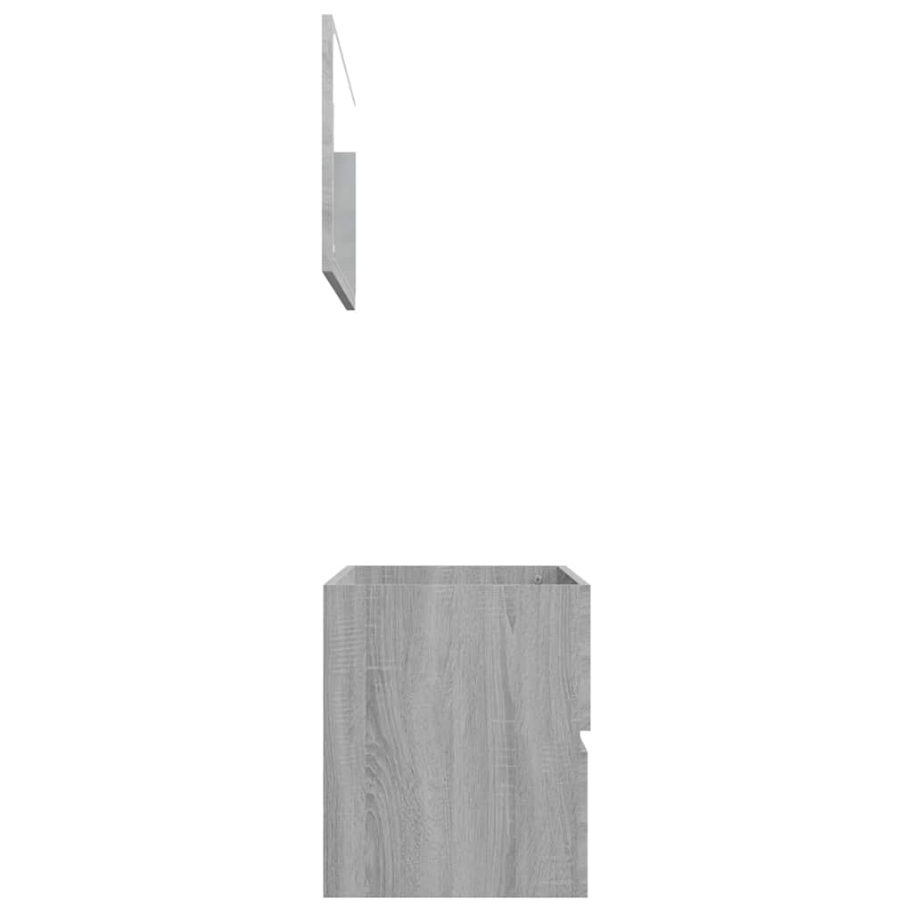 vidaXL Σετ Επίπλων Μπάνιου 2 Τεμαχίων Γκρι sonoma από Τεχν. Ξύλο