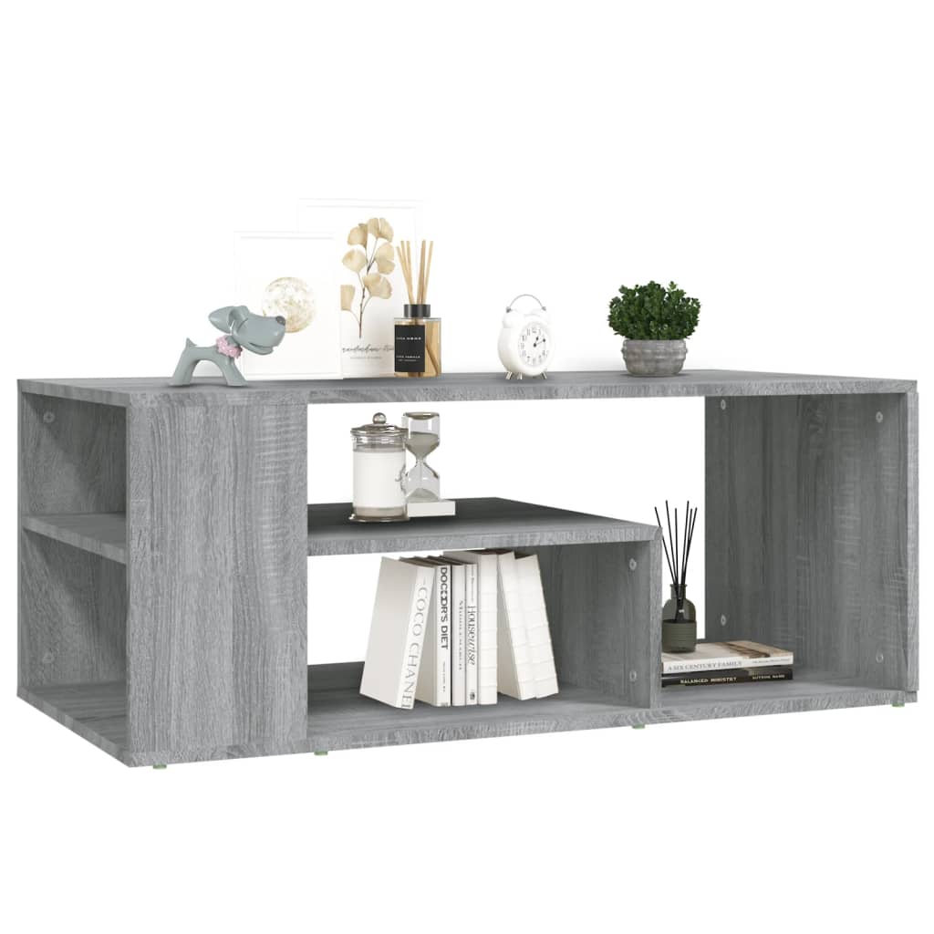 vidaXL Τραπεζάκι Σαλονιού Γκρι Sonoma 100x50x40 εκ. Επεξεργασμένο Ξύλο