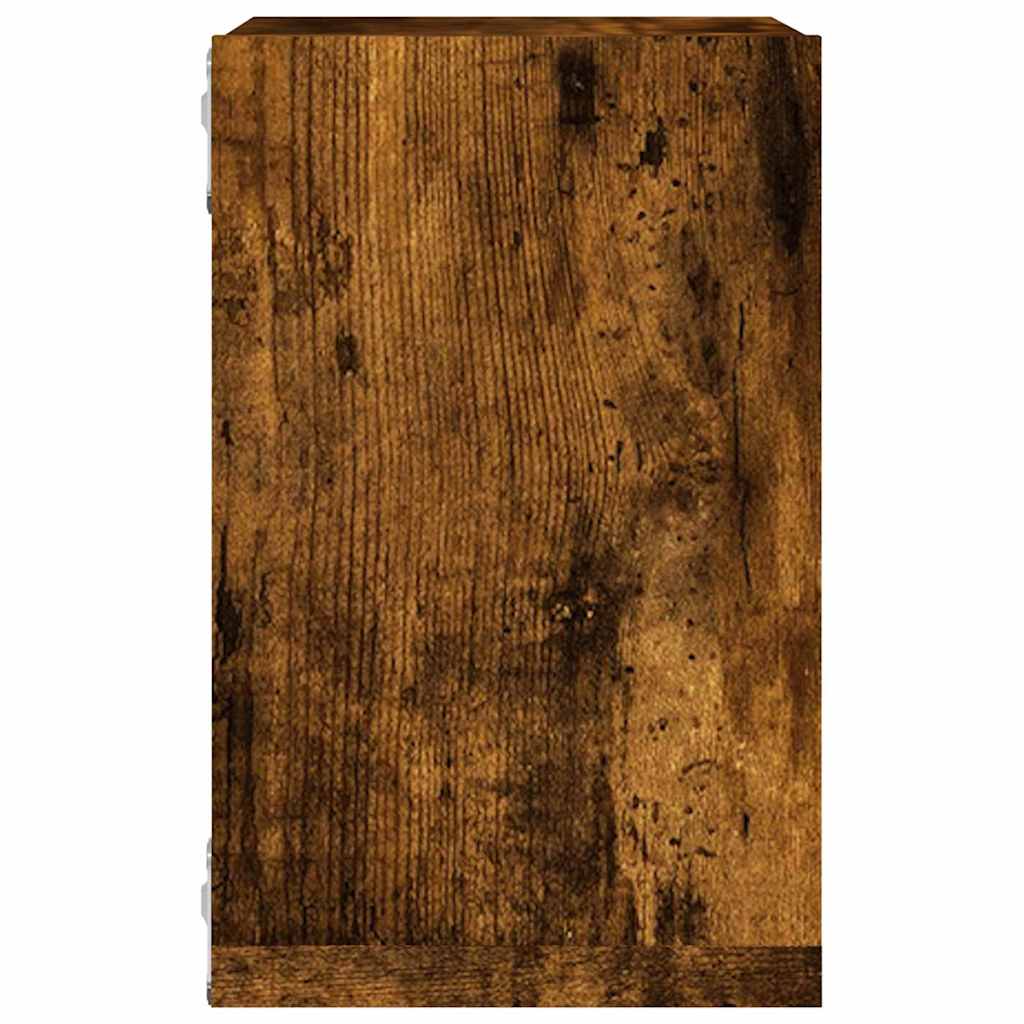 vidaXL Ράφια Τοίχου με ράφι 4 pcs Καπνιστό Δρύς 26 x 15 x 26 cm