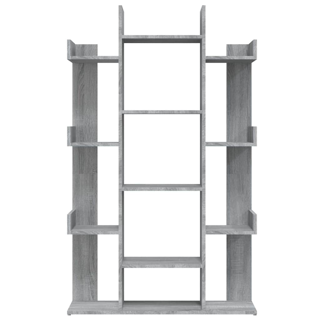 vidaXL Βιβλιοθήκη Γκρι Sonoma 86x25,5x140 εκ. από Επεξεργασμένο Ξύλο