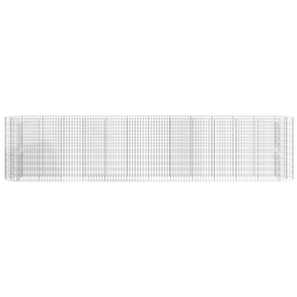 vidaXL Συρματοκιβώτιο-Γλάστρα Υπερυψωμένη 470x50x100 εκ Γαλβαν. Ατσάλι