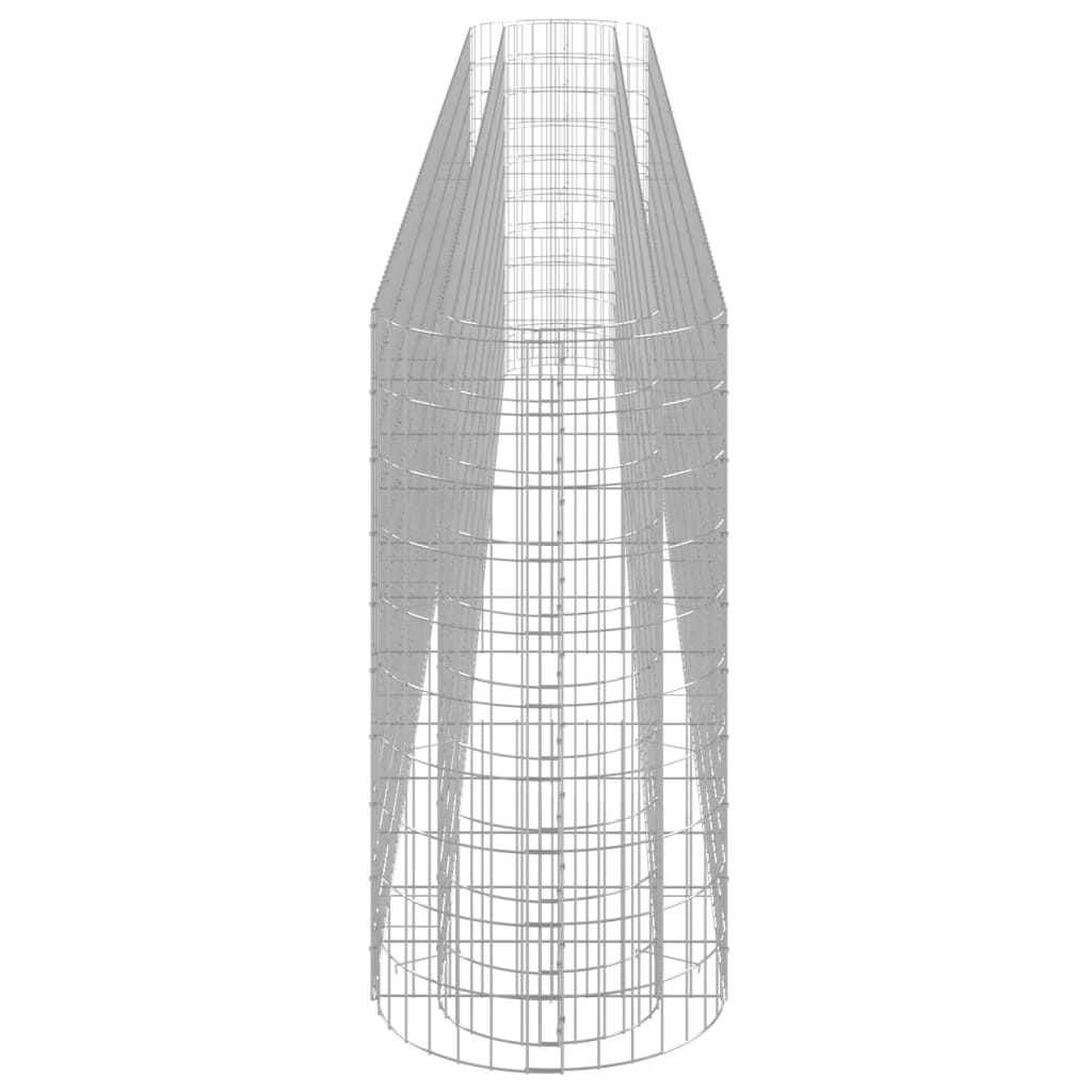 vidaXL Συρματοκιβώτιο-Γλάστρα Υπερυψωμένη 470x50x100 εκ Γαλβαν. Ατσάλι