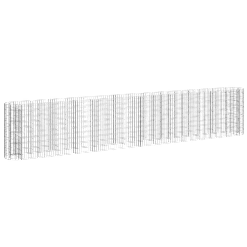 vidaXL Συρματοκιβώτιο-Γλάστρα Υπερυψωμένη 540x50x100 εκ Γαλβαν. Ατσάλι