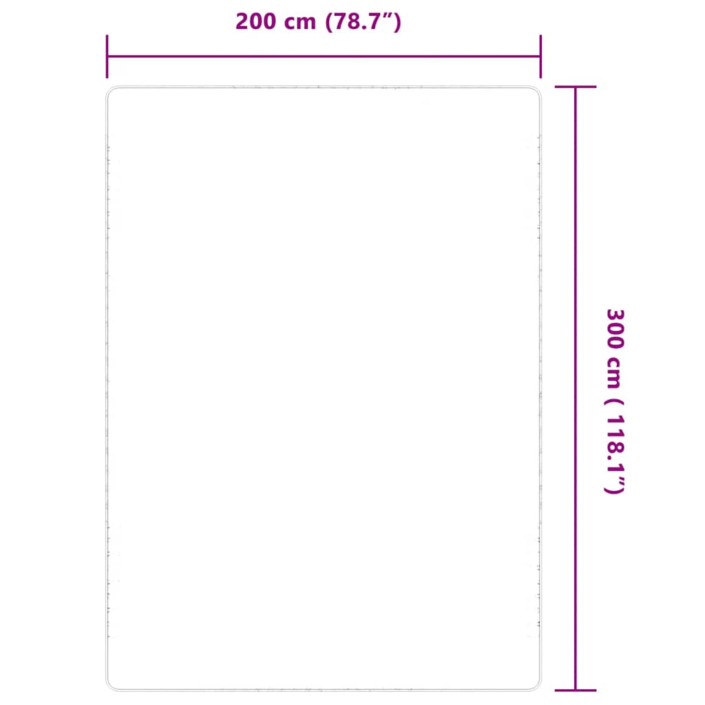vidaXL Χαλί 200 x 300 εκ. από Γιούτα με Υπόστρωμα από Λάτεξ