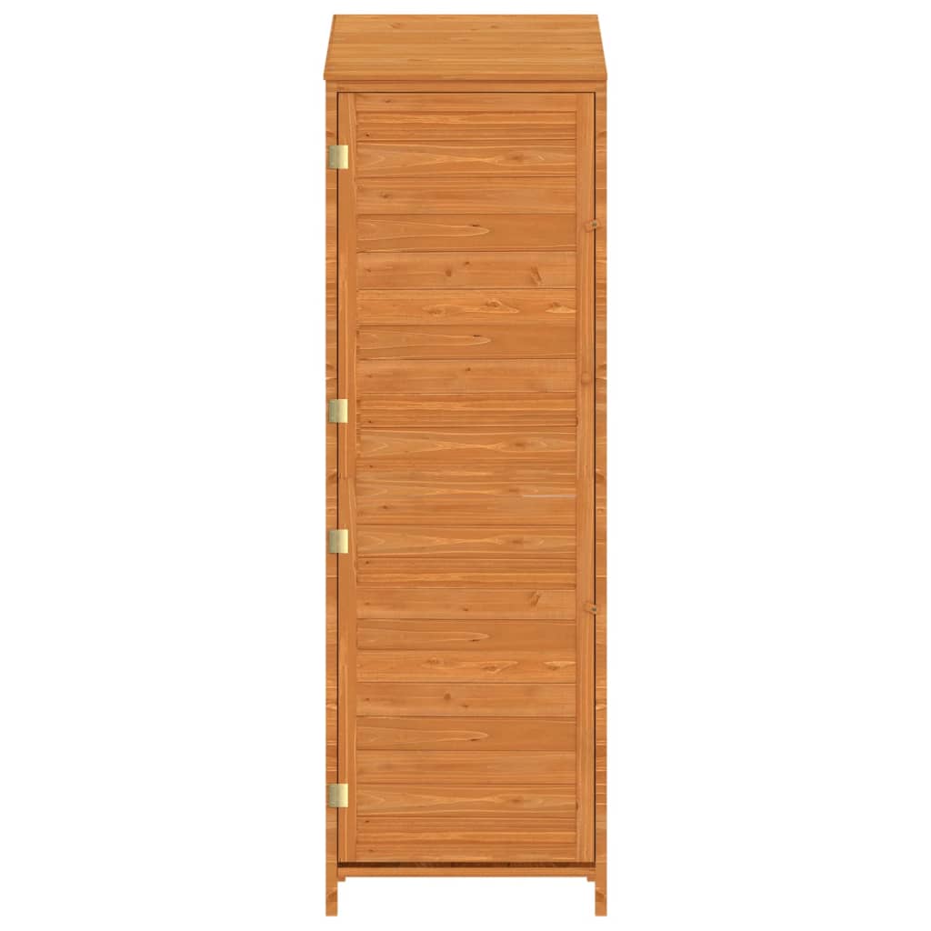vidaXL Αποθήκη Κήπου Καφέ 55 x 52 x 174,5 εκ. από Μασίφ Ξύλο Ελάτης