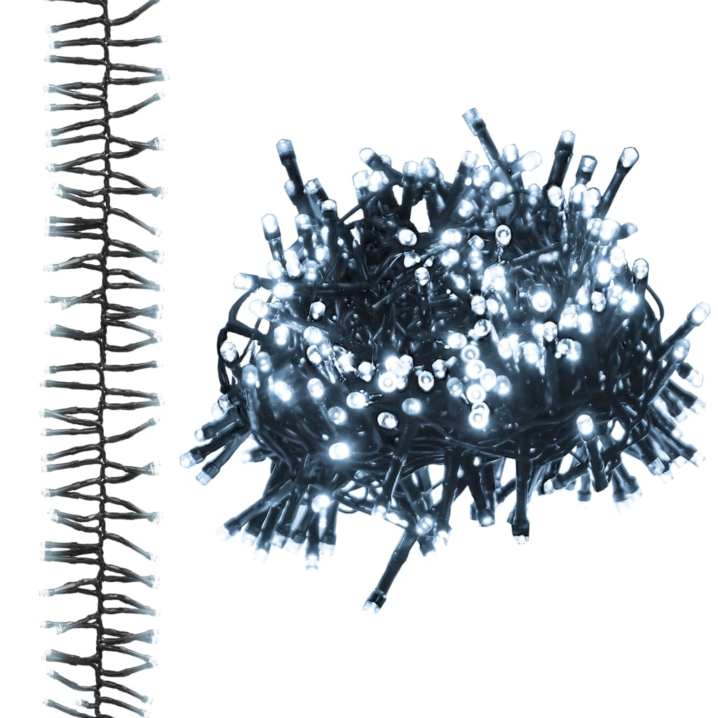 vidaXL Φωτάκια Cluster με 1000 LED Ψυχρό Λευκό 11 μ. από PVC