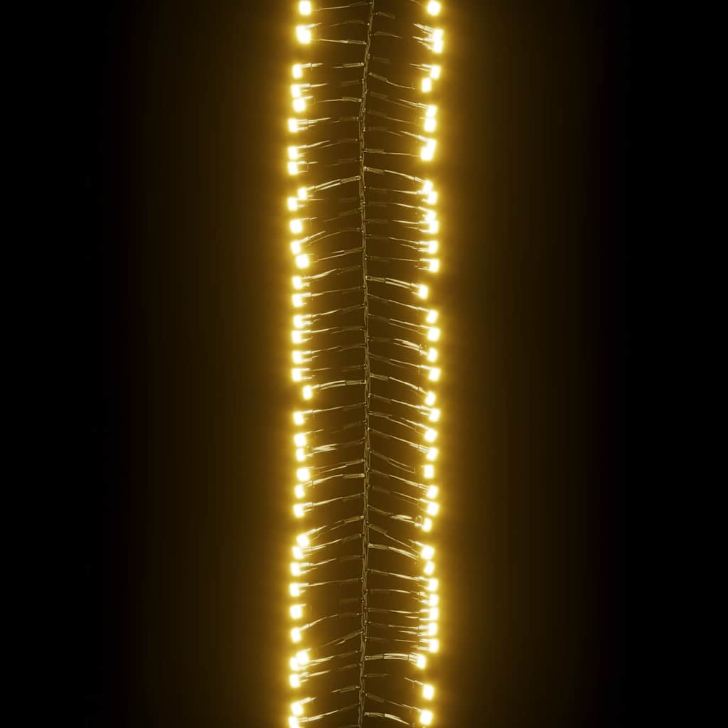 vidaXL Φωτάκια Cluster με 3000 LED Θερμό Λευκό 23 μ. από PVC