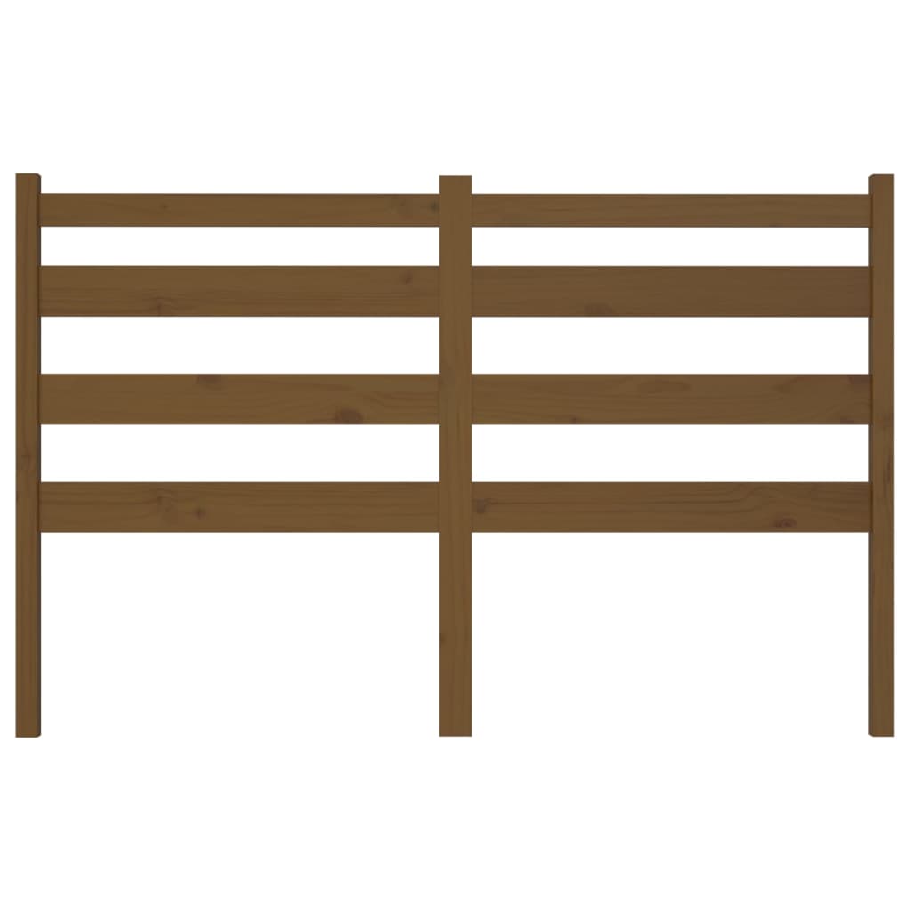 vidaXL Κεφαλάρι Κρεβατιού Μελί 146 x 4 x 100 εκ. από Μασίφ Ξύλο Πεύκου