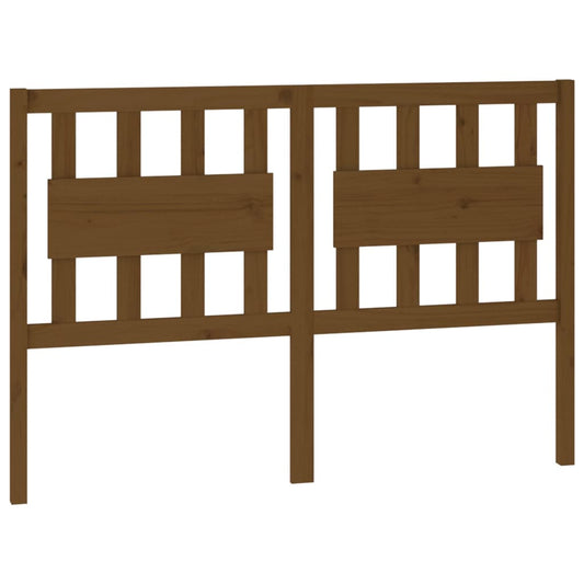 vidaXL Κεφαλάρι Κρεβατιού Μελί 125,5 x 4 x 100 εκ. Μασίφ Ξύλο Πεύκου