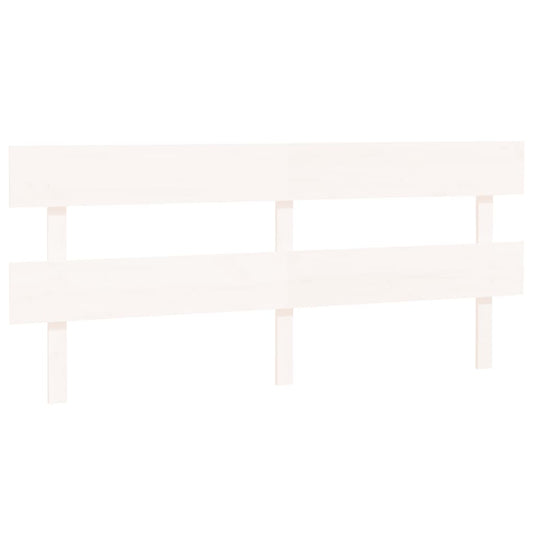 vidaXL Κεφαλάρι Κρεβατιού Λευκό 184 x 3 x 81 εκ. Μασίφ Ξύλο Πεύκου