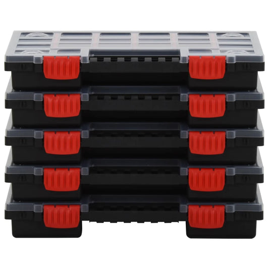 vidaXL Κουτιά Ταξινόμησης 5 τεμ. 34,5 x 25 x 5 εκ. από Πολυπροπυλένιο