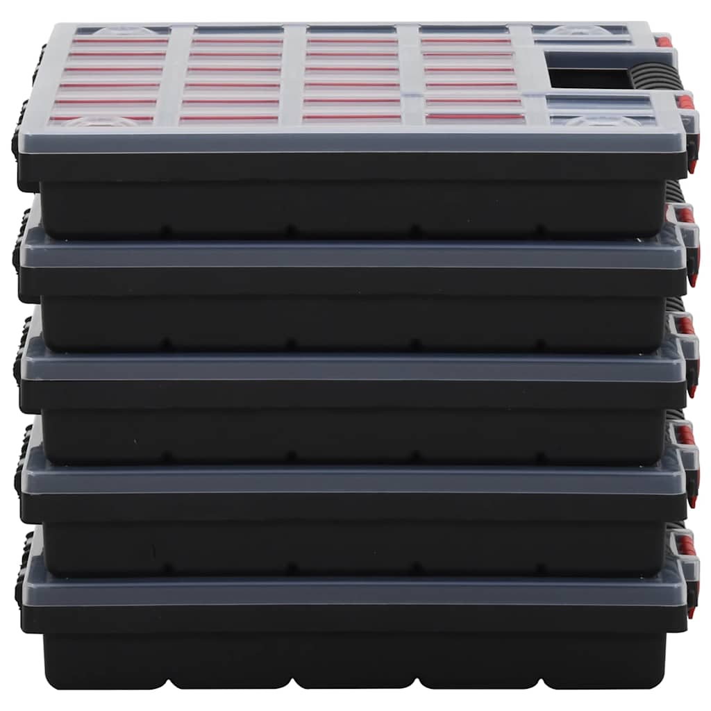 vidaXL Κουτιά Ταξινόμησης 5 τεμ. 40 x 30 x 5 εκ. από Πολυπροπυλένιο