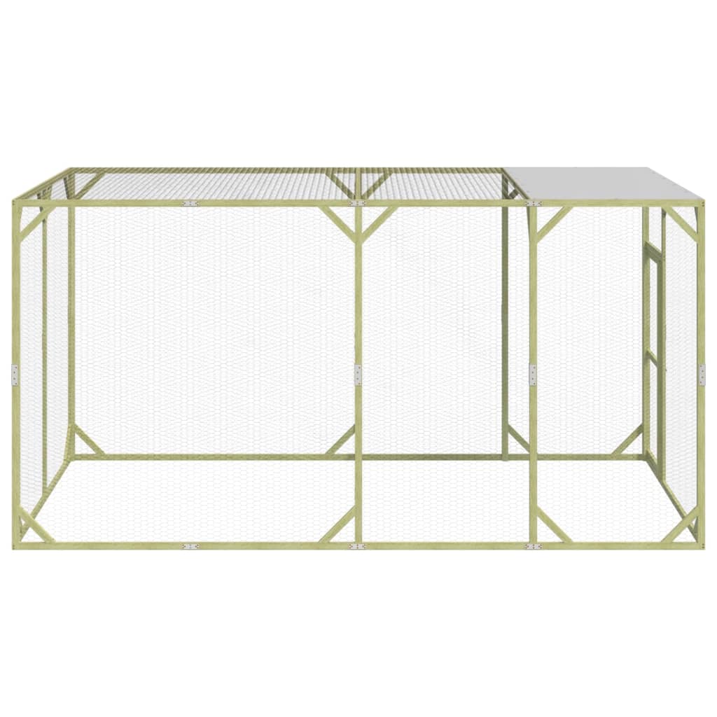 vidaXL Κοτέτσι 200x400x200 εκ. από Μασίφ Εμποτισμένο Ξύλο Πεύκου