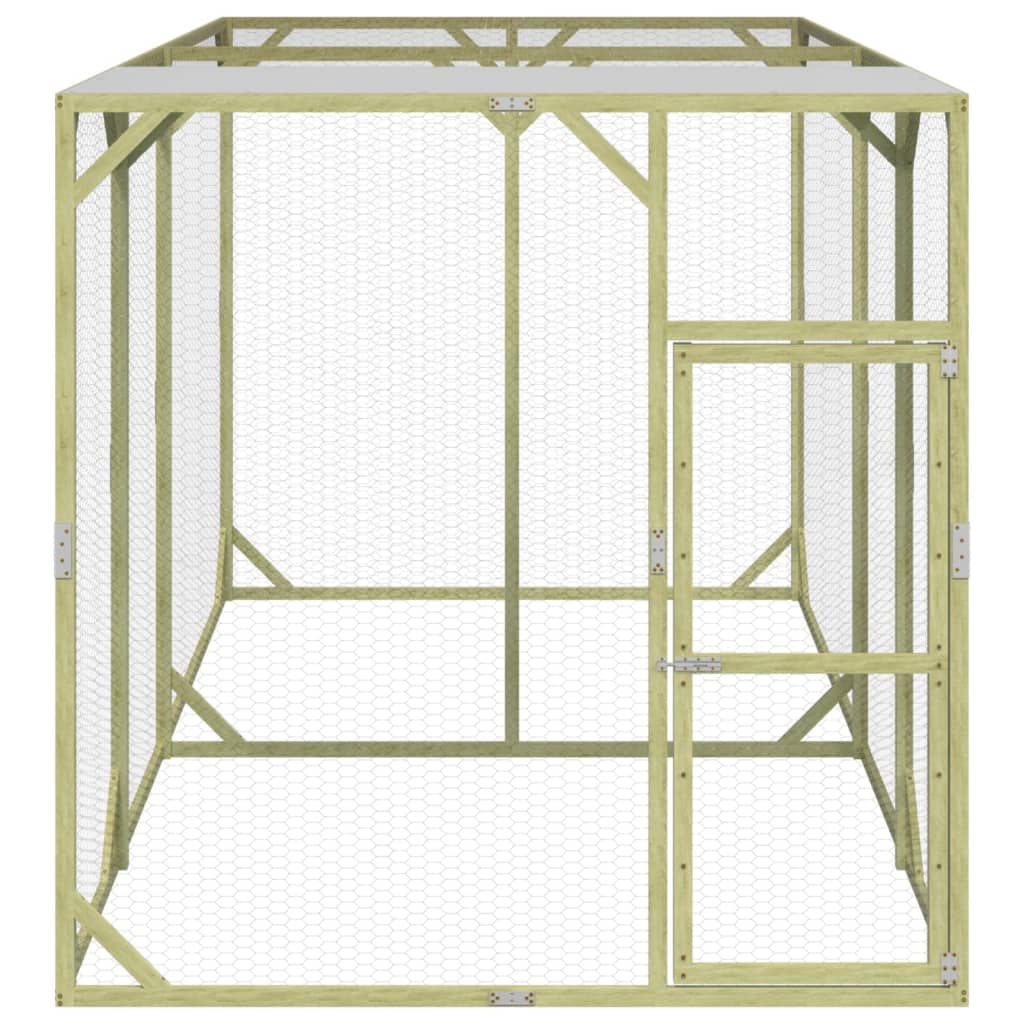 vidaXL Κοτέτσι 200x400x200 εκ. από Μασίφ Εμποτισμένο Ξύλο Πεύκου