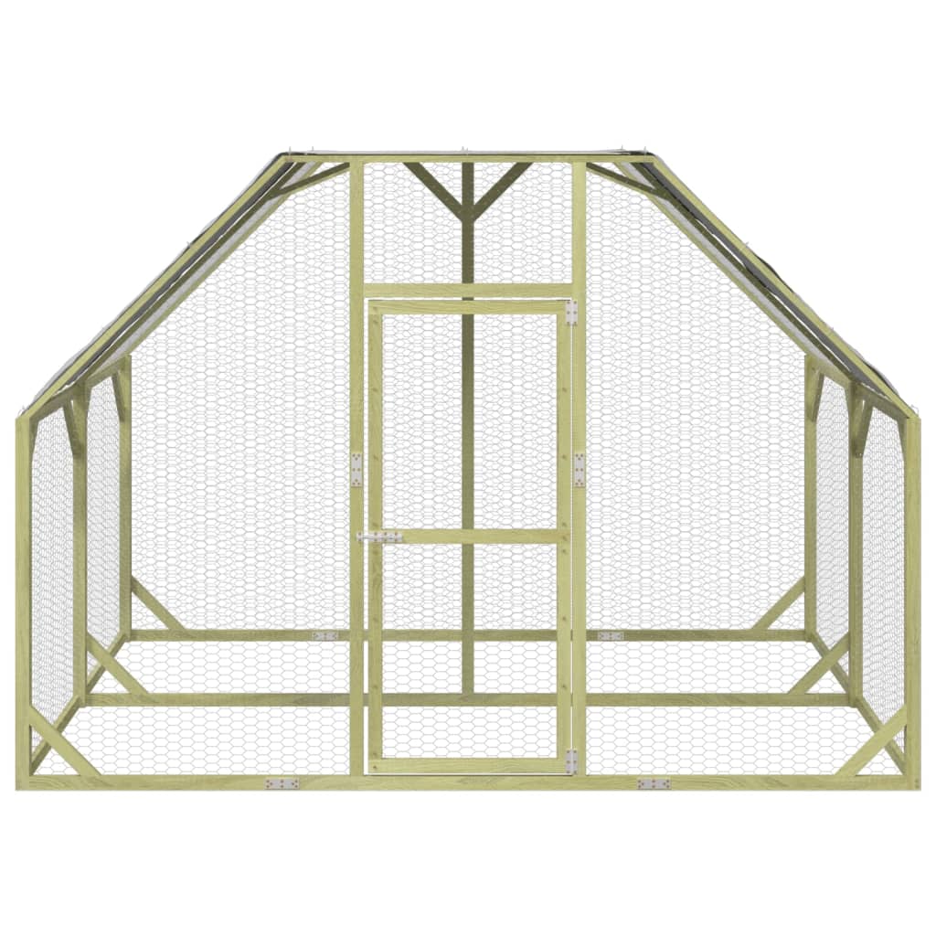 vidaXL Κοτέτσι 268x200x190 εκ. από Μασίφ Εμποτισμένο Ξύλο Πεύκου