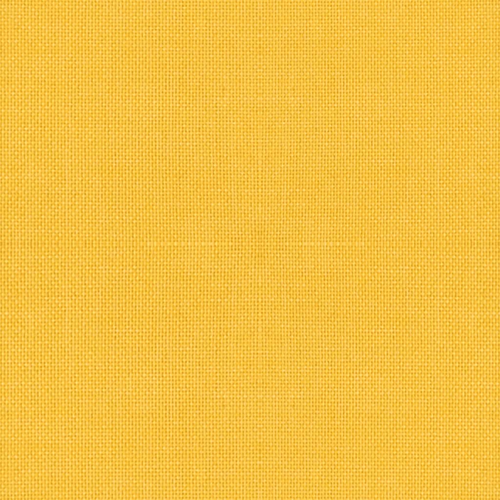 vidaXL Καρέκλες Τραπεζαρίας Περιστρεφόμενες 2 τεμ. Μουσταρδί Ύφασμα