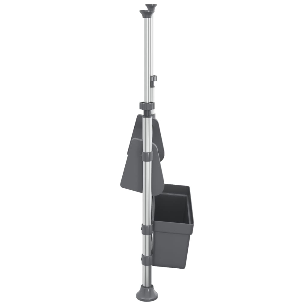 vidaXL Οργανωτής Κουζίνας Ρυθμιζόμενος Αλουμινίου