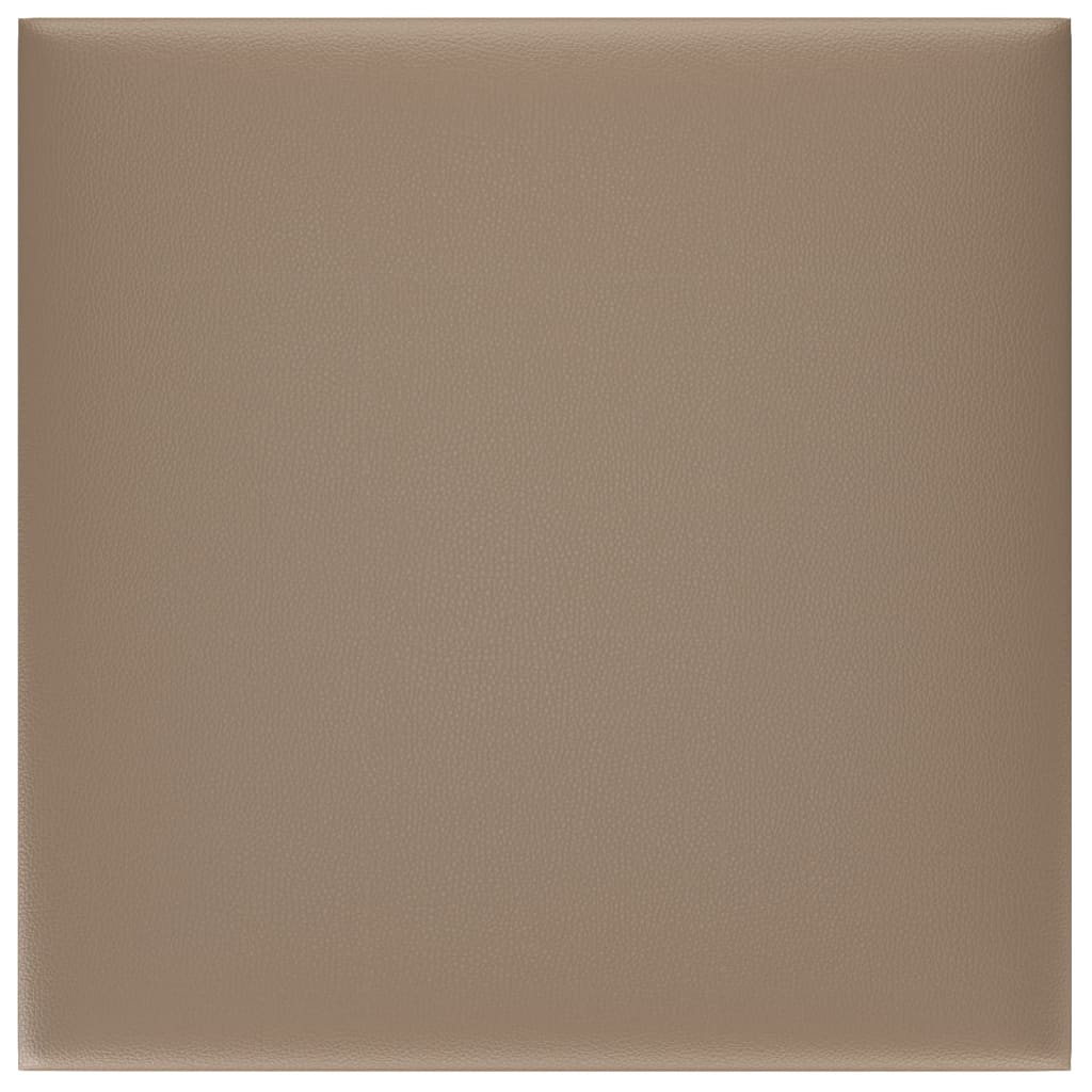 vidaXL Πάνελ Τοίχου 12 τεμ. Καπουτσίνο 30 x 30 εκ. 1,08 μ² Συνθ. Δέρμα