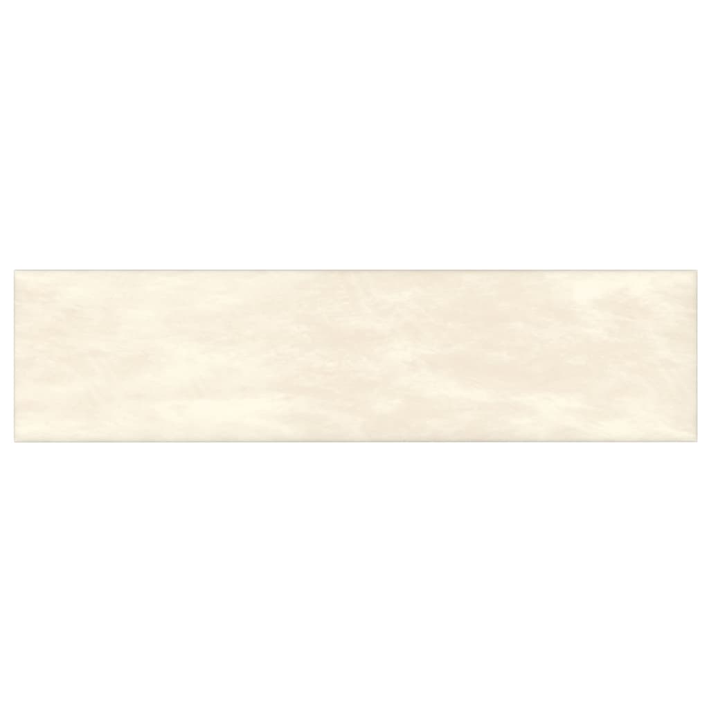 vidaXL Πάνελ Τοίχου 12 τεμ. Κρέμα 60x15 εκ. 1,08 μ² Βελούδινα