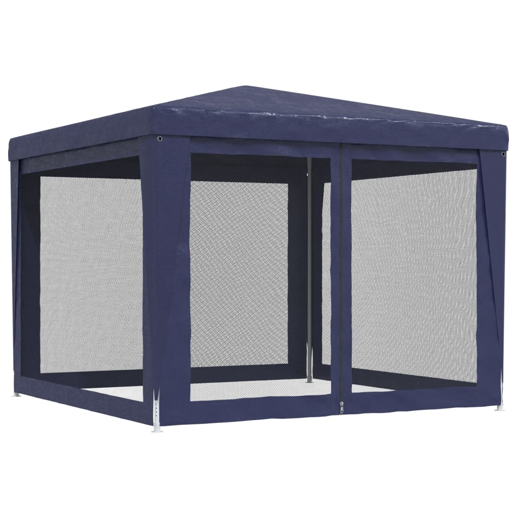 vidaXL Τέντα Εκδηλώσεων με 4 Τοιχώματα με Δίχτυ Μπλε 3 x 3 μ. από HDPE