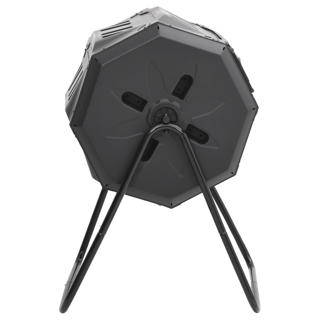 vidaXL Κάδος Κομποστοποίησης Κήπου Μαύρος 73 x 64 x 95 εκ. 160 Λίτρων