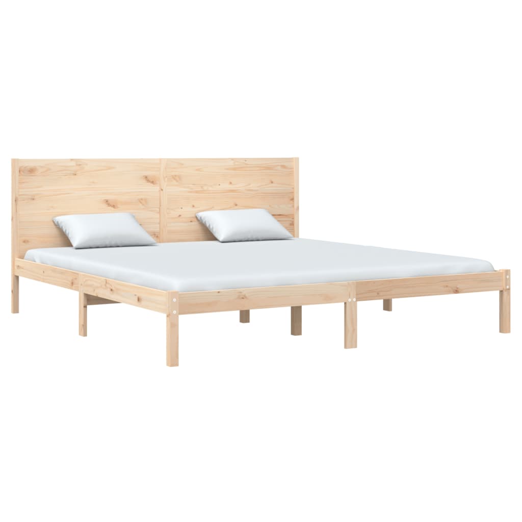 vidaXL Σκελετός Κρεβατιού Χωρίς Στρώμα 200x200 εκ Μασίφ Ξύλο Πεύκου