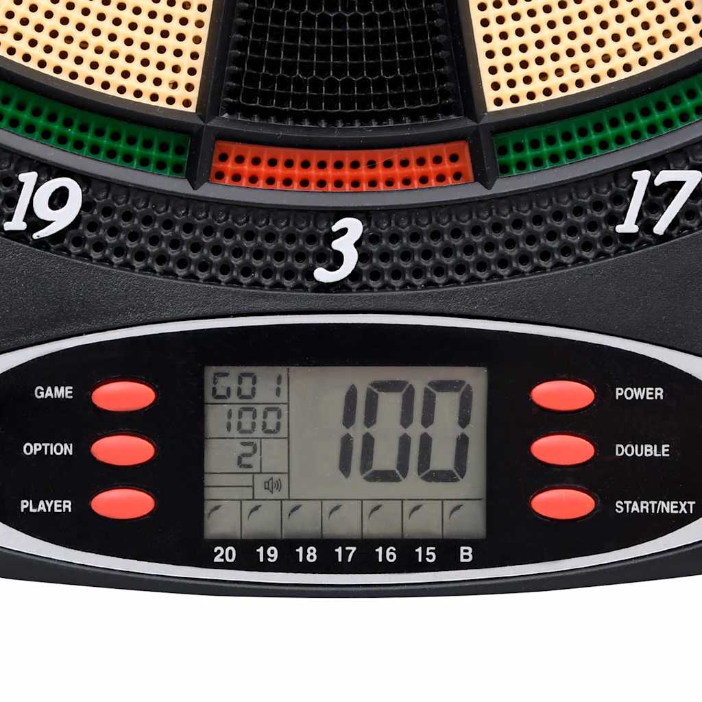 vidaXL Στόχος Ηλεκτρικός Μαύρος από Πολυπροπυλένιο με Βελάκια