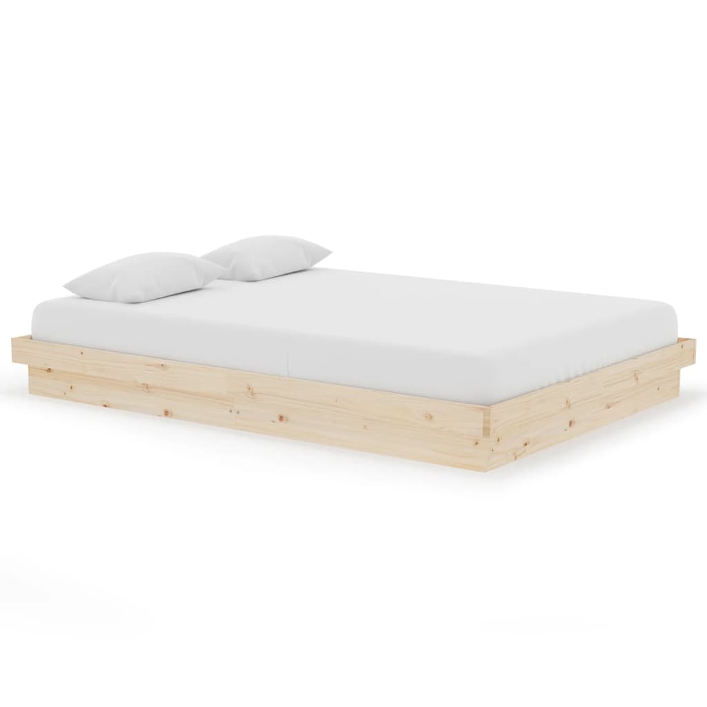 vidaXL Πλαίσιο Κρεβατιού 140 x 200 εκ. από Μασίφ Ξύλο