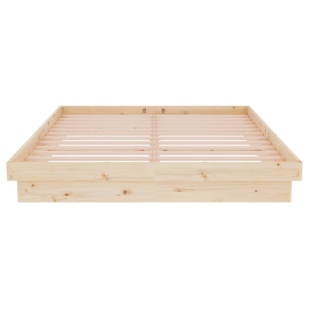 vidaXL Πλαίσιο Κρεβατιού 140 x 200 εκ. από Μασίφ Ξύλο